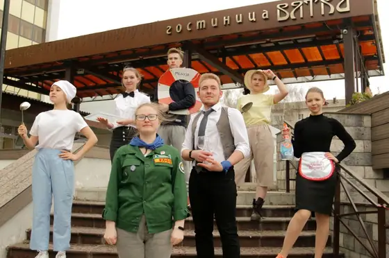 Бойцы студенческих отрядов